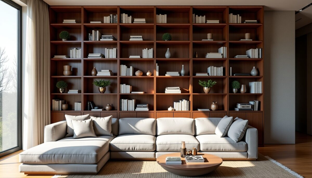 Découvrez ces 8 bibliothèques qui subliment votre salon et captivent tous les regards